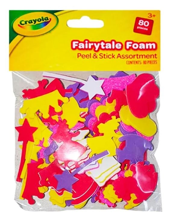Crayola Fairytale Foam Peel & Stick Assortment RRP £1 CLEARANCE XL 99p